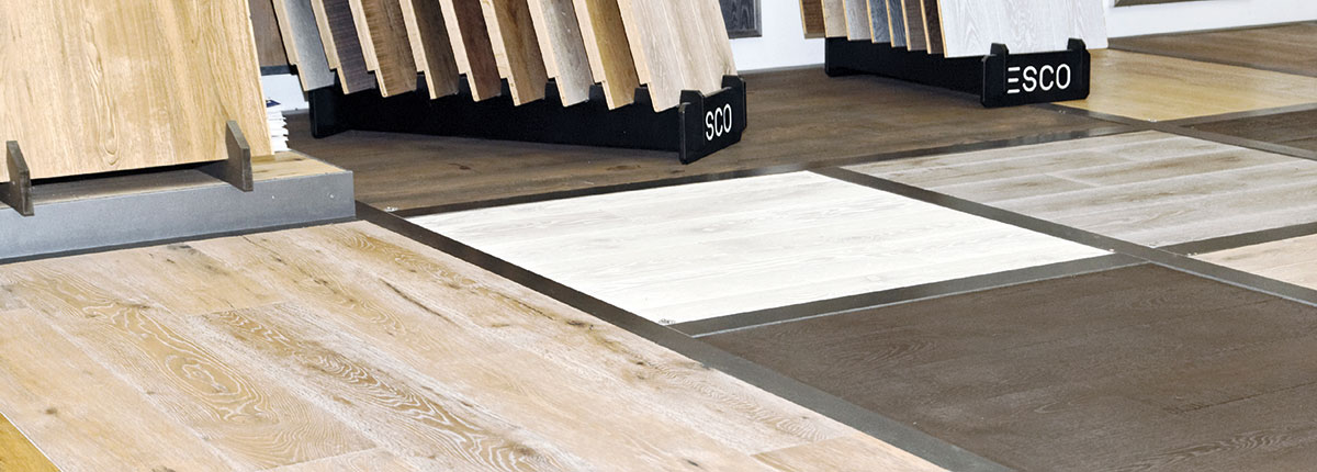 Auf unseren Musterflächen können Sie verschiedene Bodenbeläge miteinander vergleichen.